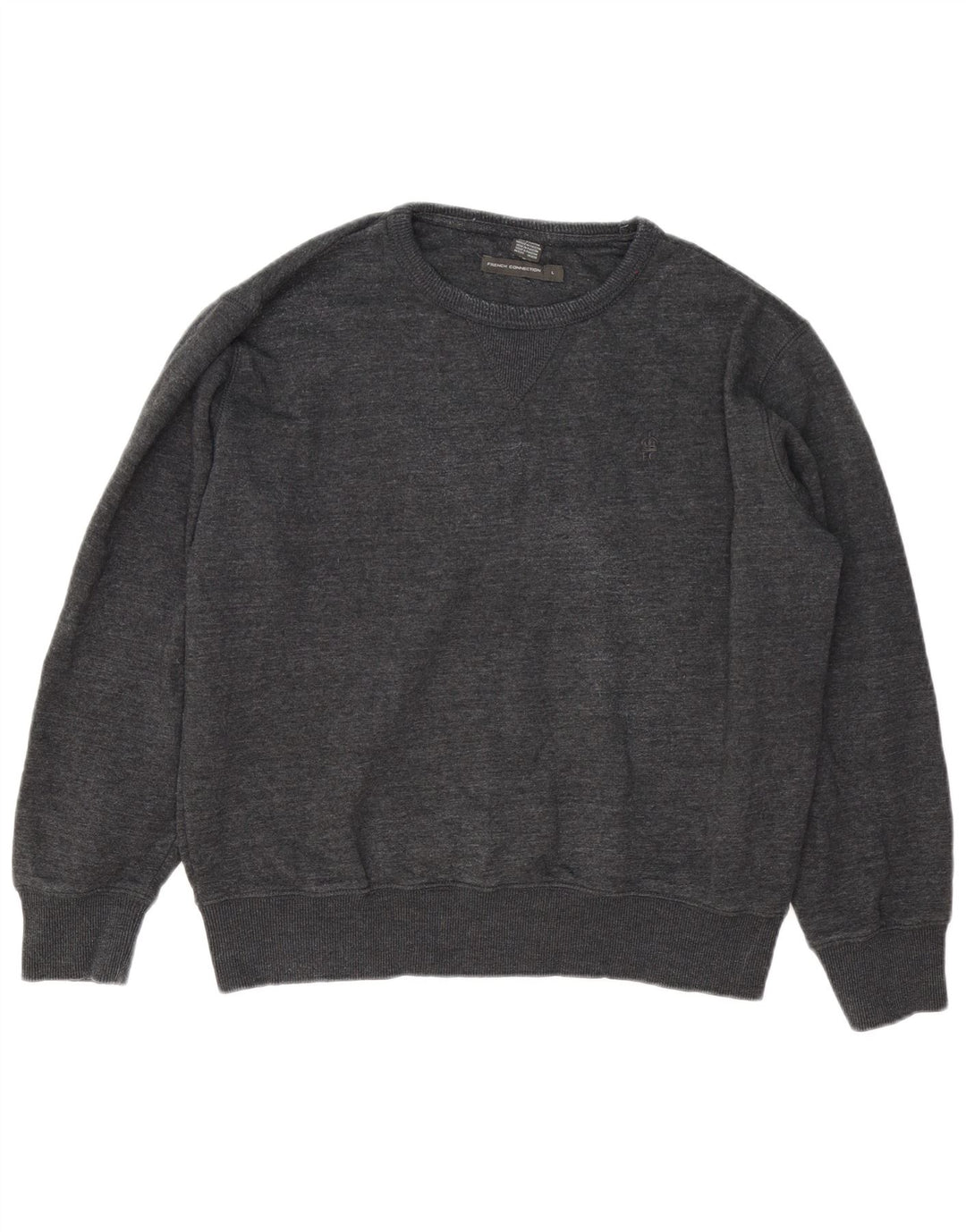 French Connection Herre Sweatshirt Jumper Stor Grå Bomuld
