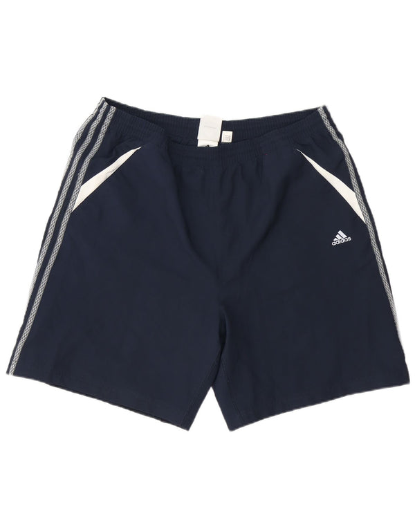 Adidas Herre Climacool Sport Shorts XL Navy Blue Colourblock Polyester
