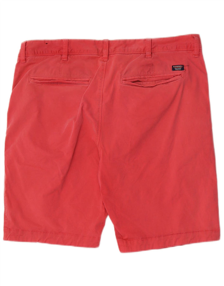 Superdry Chino Shorts til mænd W36 Large Pink Bomuld