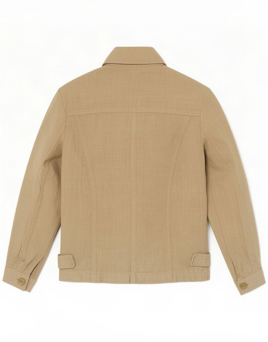 Emanuel Ungaro Womens Utility Jacket IT 44 Medium Beige Linen