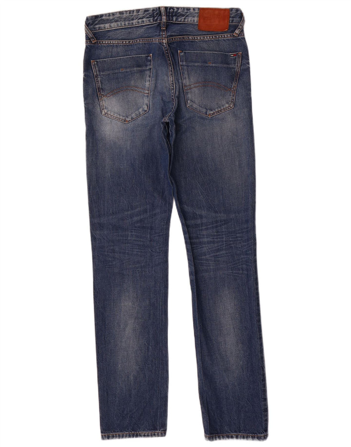 Tommy Hilfiger Herre Slim Jeans W30 L32 Blå Bomuld