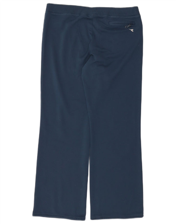 Diadora Dame træningsdragt Bukser UK 14 Large Navy Blue Polyester