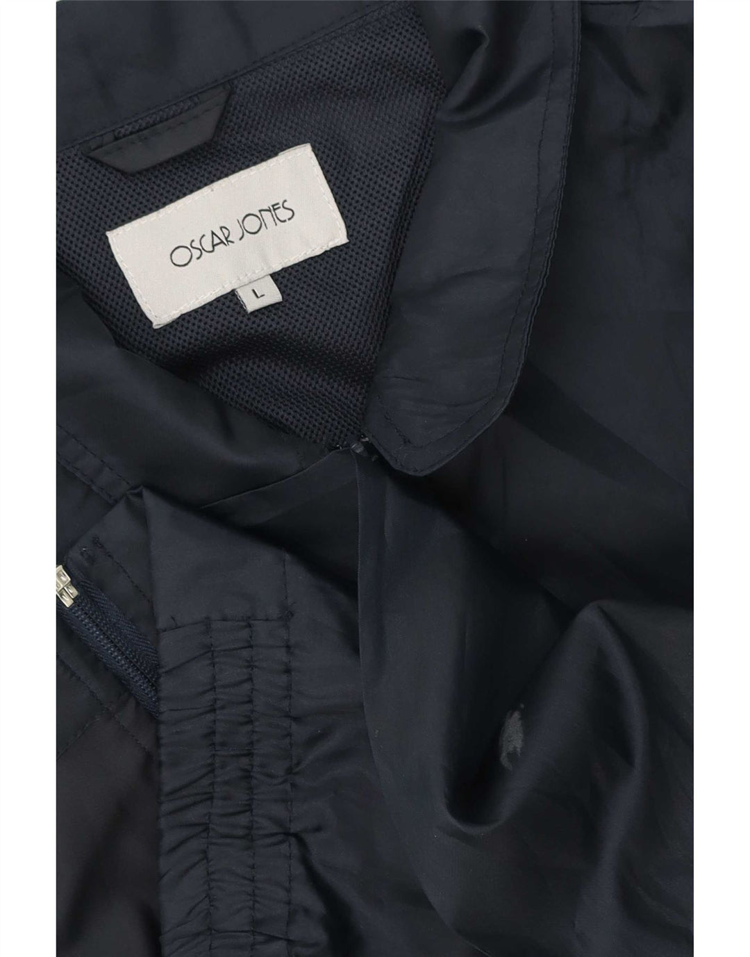 Oscar Jones Herre Bomber Jacket UK 40 Large Navy Blue