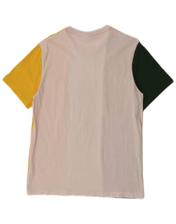 Lacoste Herre Grafisk T-Shirt Top Størrelse 5 Stor Flerfarvet Colourblock