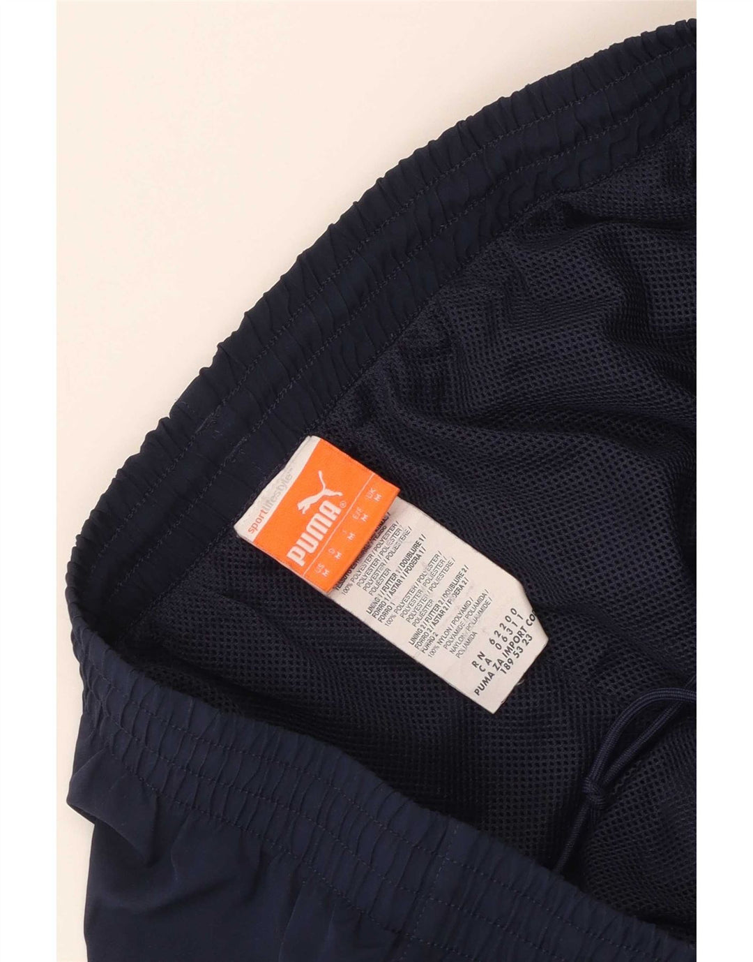 Puma Herre Italia træningsdragt bukser Medium Navy Blue Colourblock Polyester