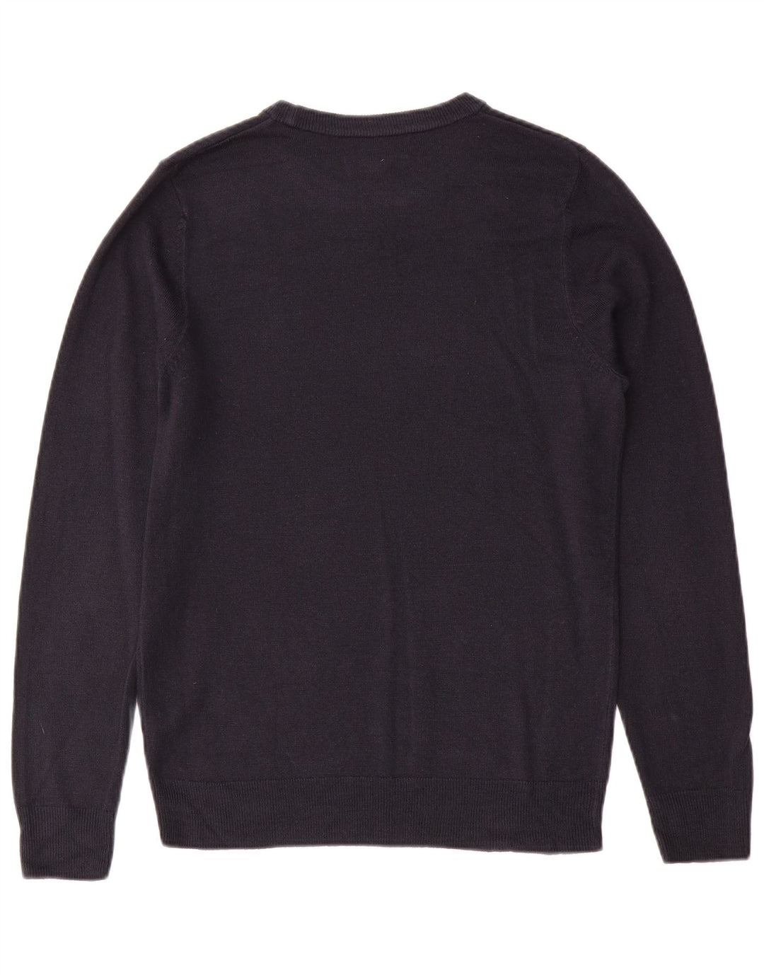 Marks & Spencer Herre sweater med rund hals, lille marineblå kashmir