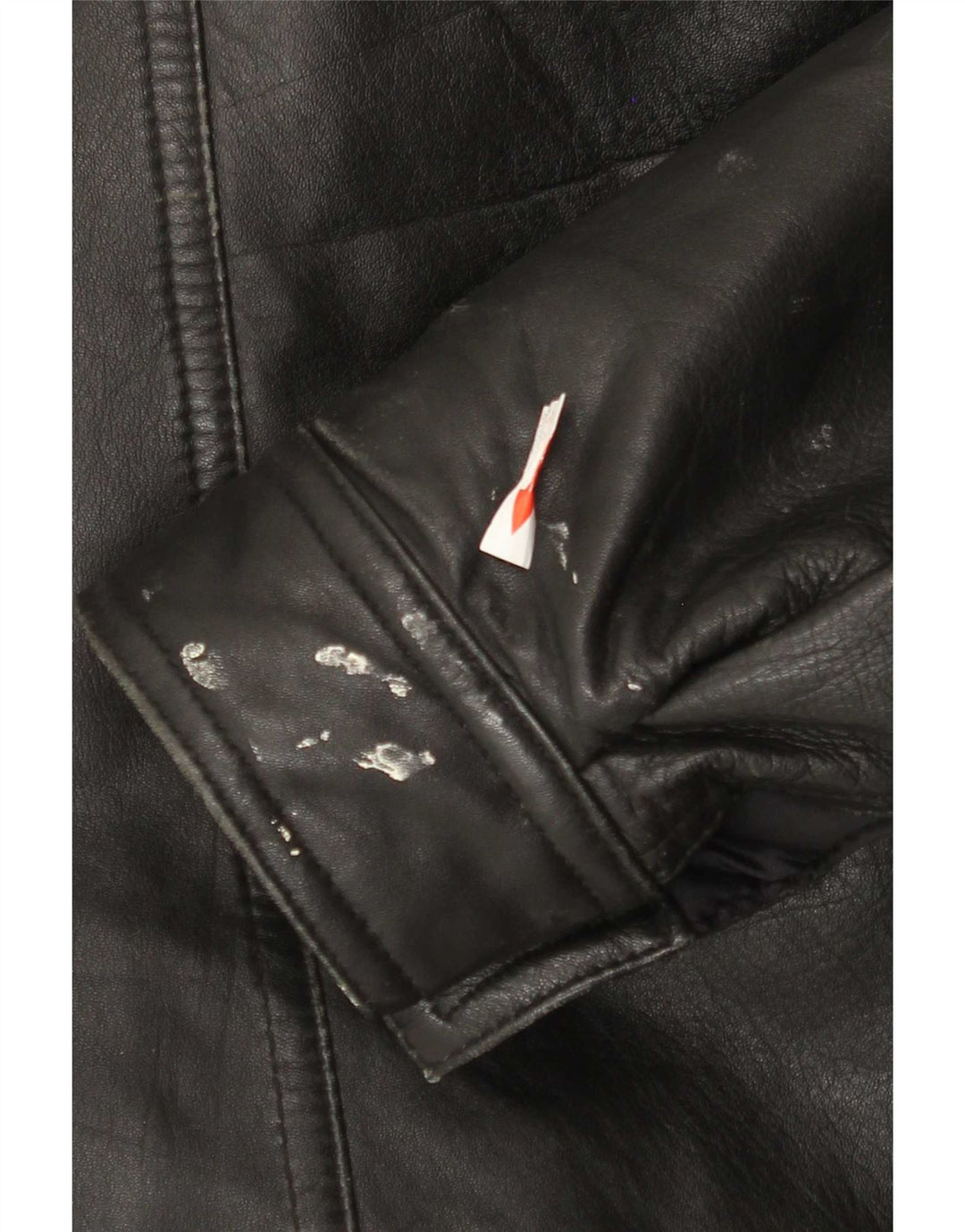 Vintage herre læderjakke IT 48 Medium Sort