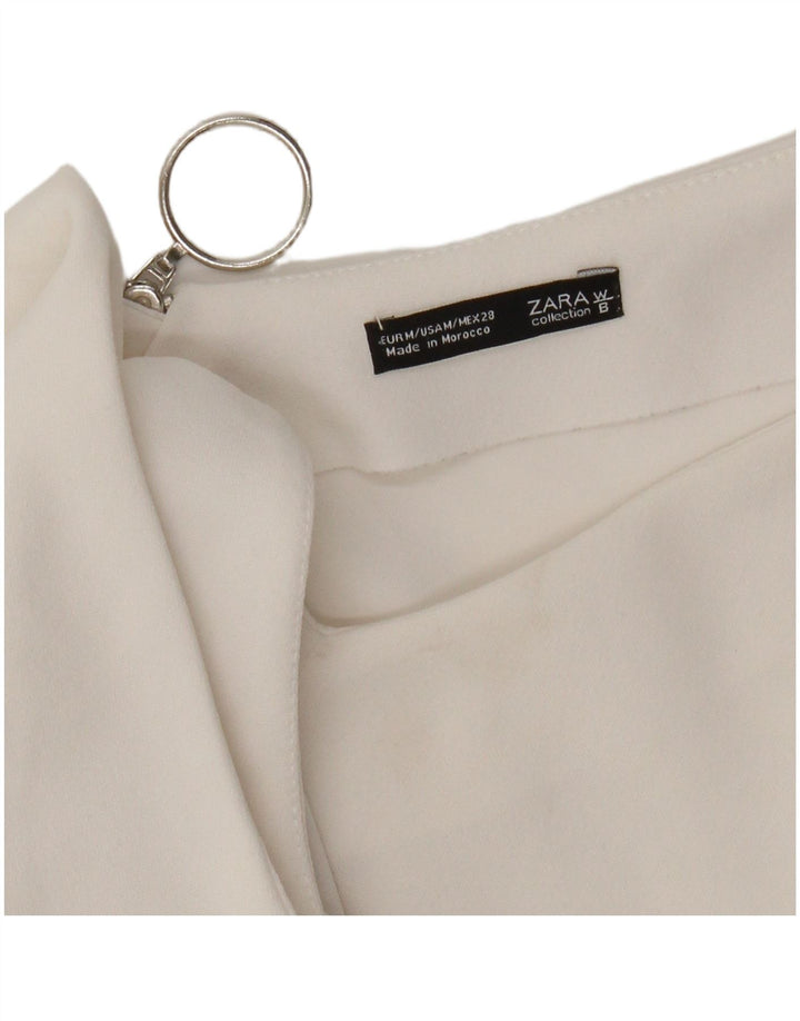 Zara Womens Crop Top UK 12 Medium White