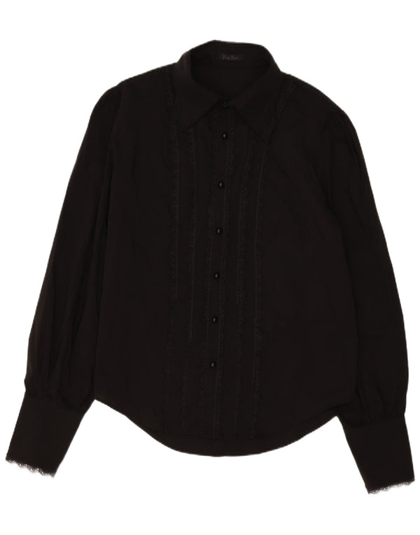 Punk Rave herreskjorte XL sort polyester