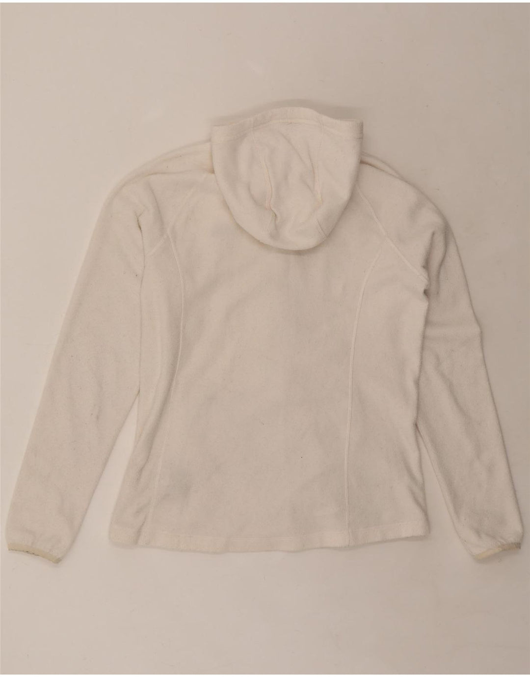 THE NORTH FACE Fleecejakke med hætte til kvinder UK 16 Stor hvid polyester