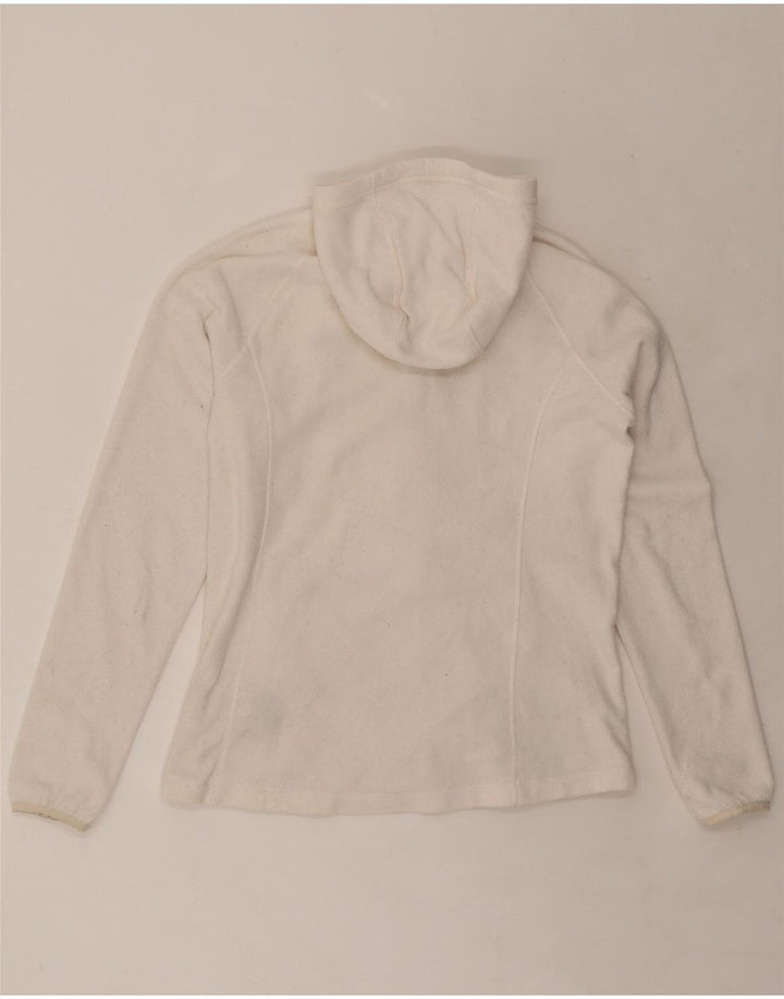 THE NORTH FACE Fleecejakke med hætte til kvinder UK 16 Stor hvid polyester