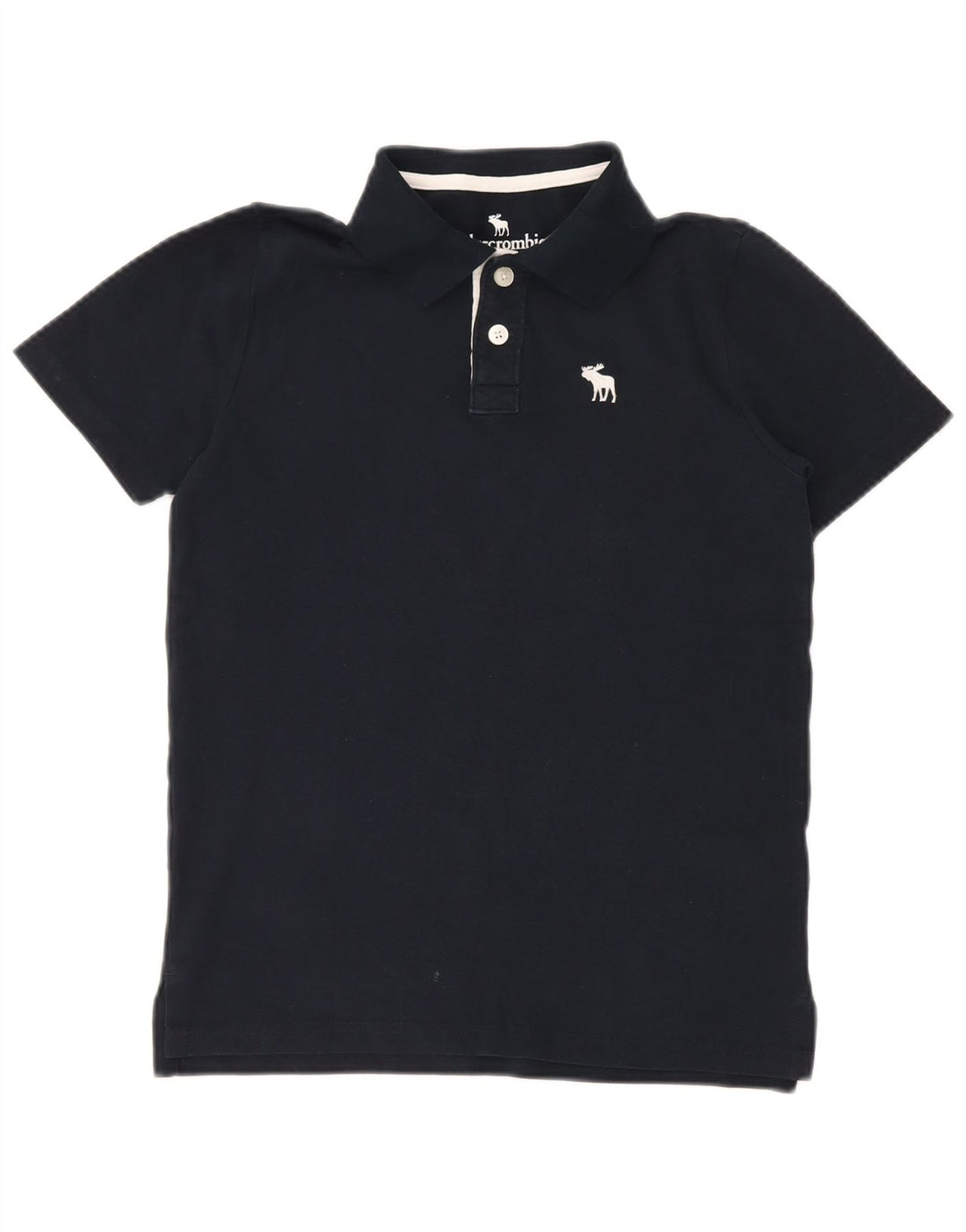ABERCROMBIE & FITCH drenge poloshirt 13-14 år marineblå bomuld