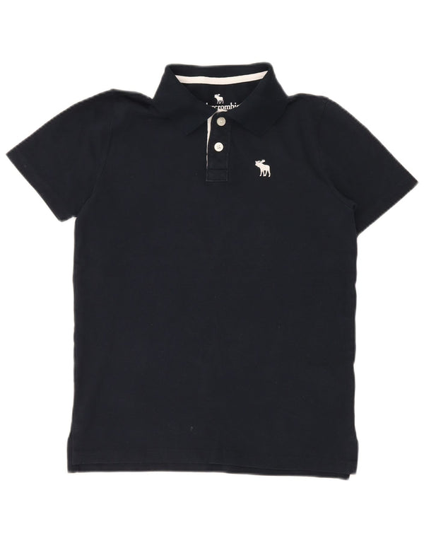 ABERCROMBIE & FITCH drenge poloshirt 13-14 år marineblå bomuld