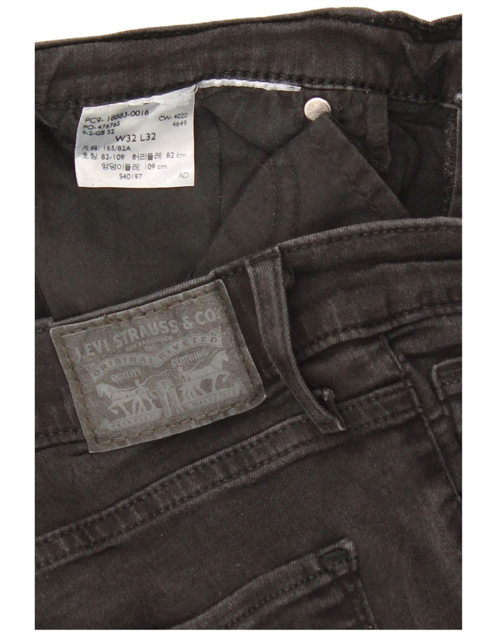 Levi's Womens 724 High Rise Bootcut Jeans W32 L32 Sort