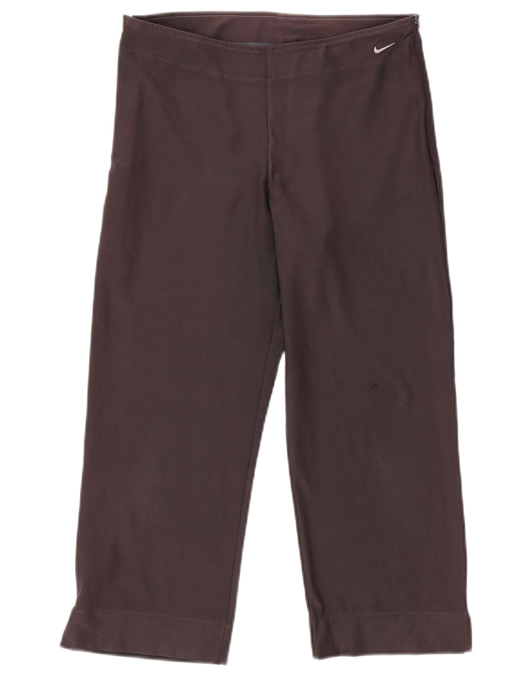 NIKE Dame Dri Fit Capri træningsdragt bukser UK 12/14 stor grå bomuld