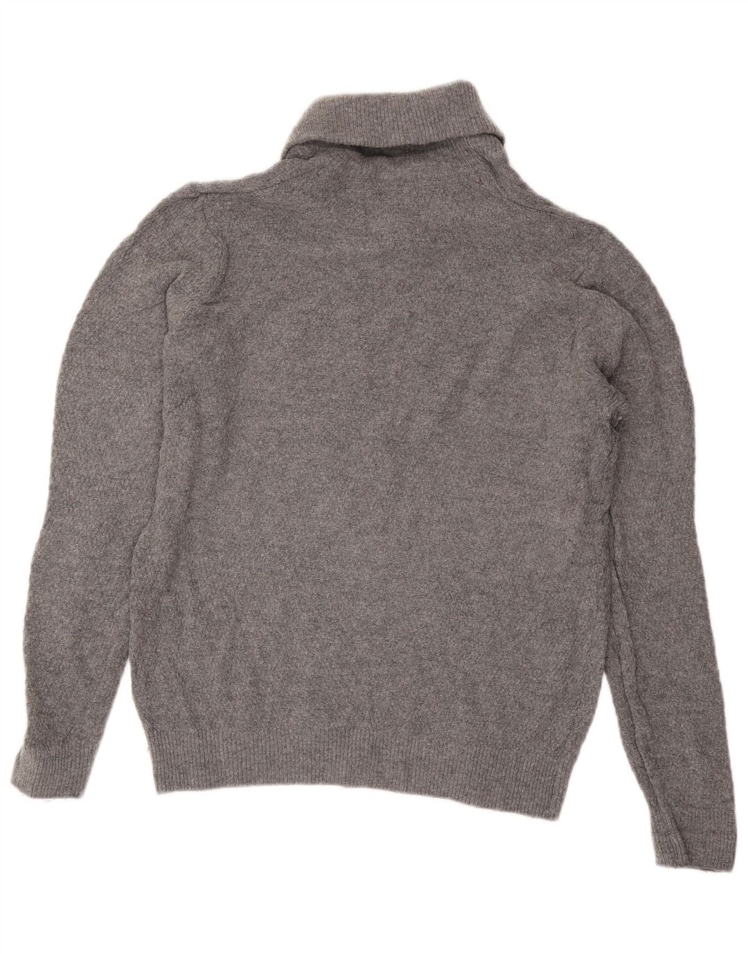 Marks & Spencer Herre Regular Fit Shawl Neck Jumper Sweater Medium Grey Uld