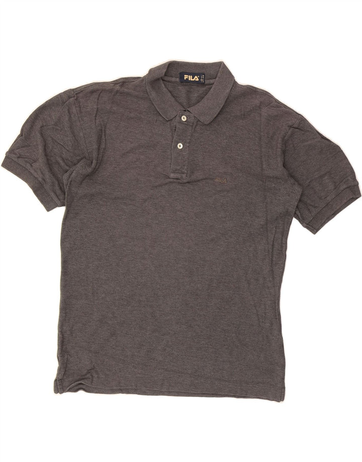 FILA Mens Polo Shirt Small Grey Cotton Vintage Fila and Second-Hand Fila from Messina Hembry 