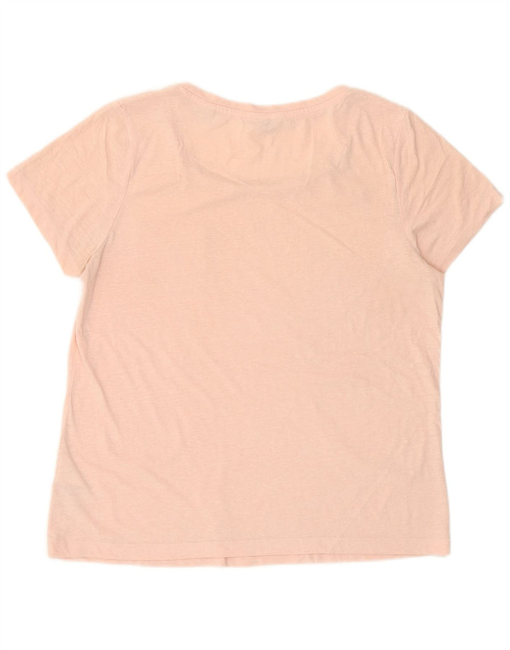 Jack Wills Dame T-Shirt Top UK 12 Medium Pink Polyester