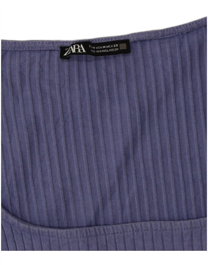 Zara langærmet bodysuit til kvinder UK 12 Medium Purple
