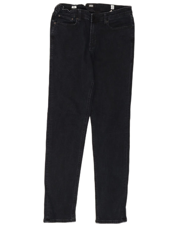 Jack & Jones Boys GLENN Slim Jeans 15-16 år W30 L32 Marineblå Bomuld