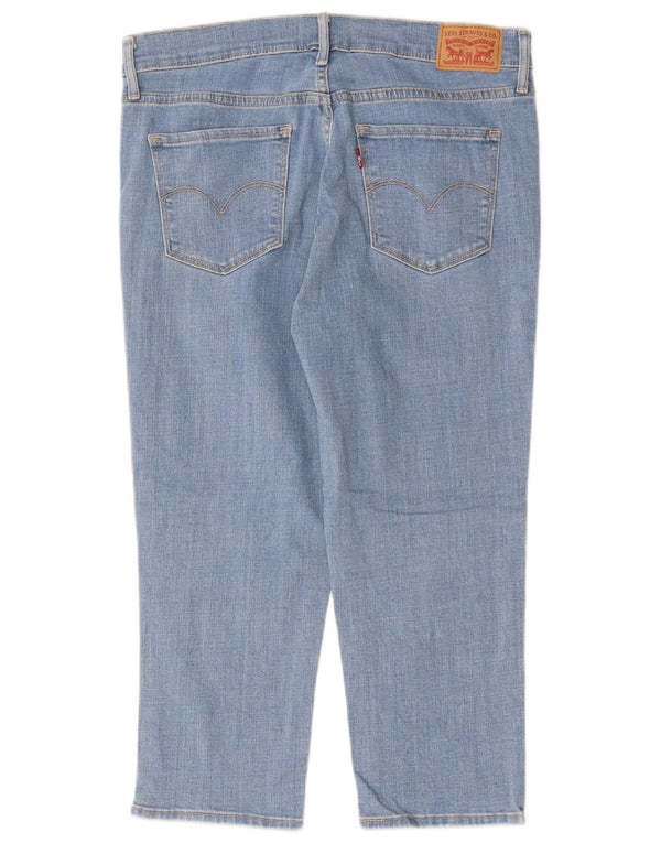 Levi's Womens 311 Shaping Skinny Capri Jeans W30 L22 Blå
