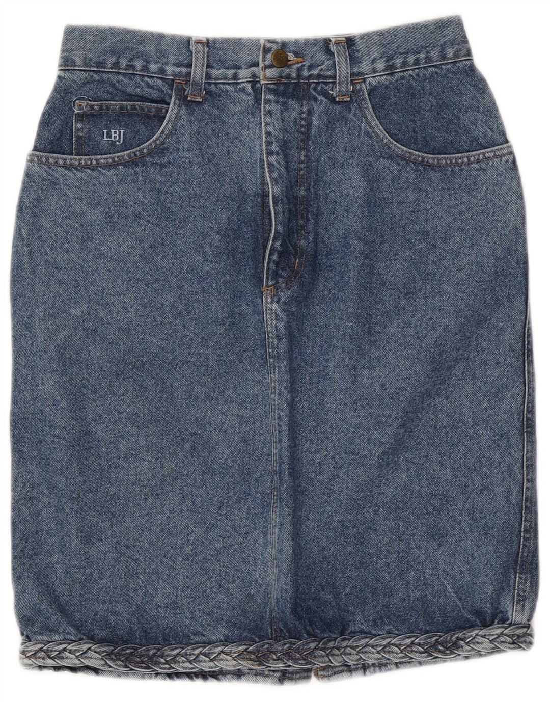 Laura Biagiotti Dame Denim Nederdel W28 Medium Blue Classic