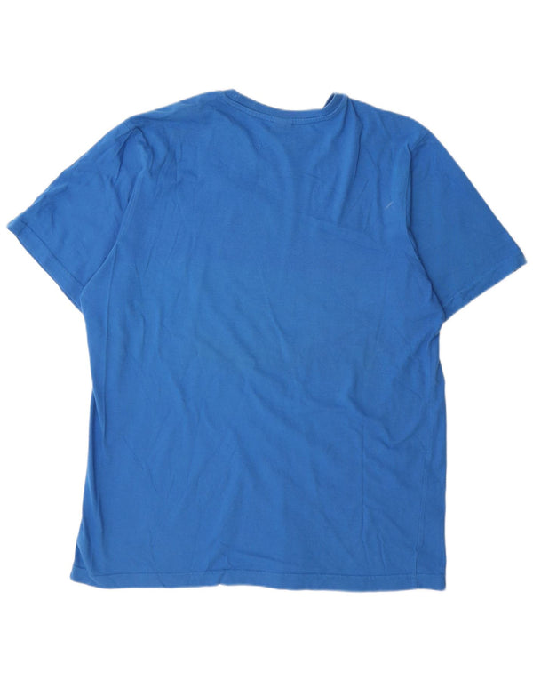 Reebok Herre Grafisk T-Shirt Top XL Blå Bomuld