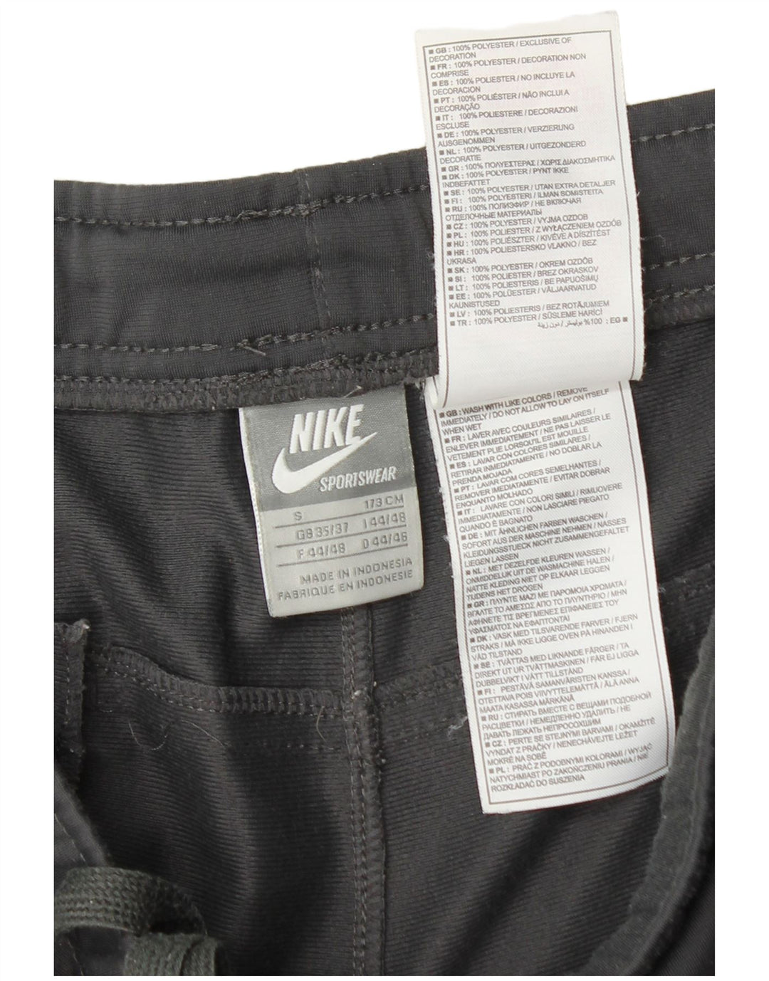 Nike Træningsdragtsbukser til mænd UK 35/37 Small Grey Polyester