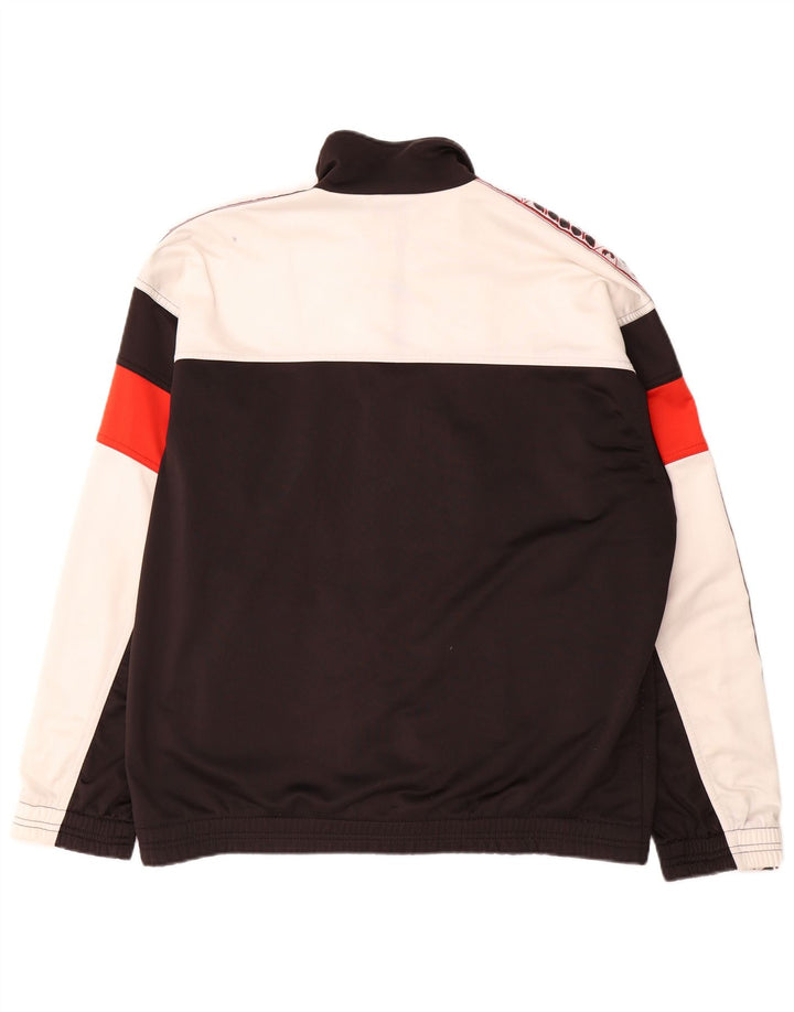 Diadora Herre grafisk træningsdragt Topjakke Størrelse 38 Medium Sort Colourblock
