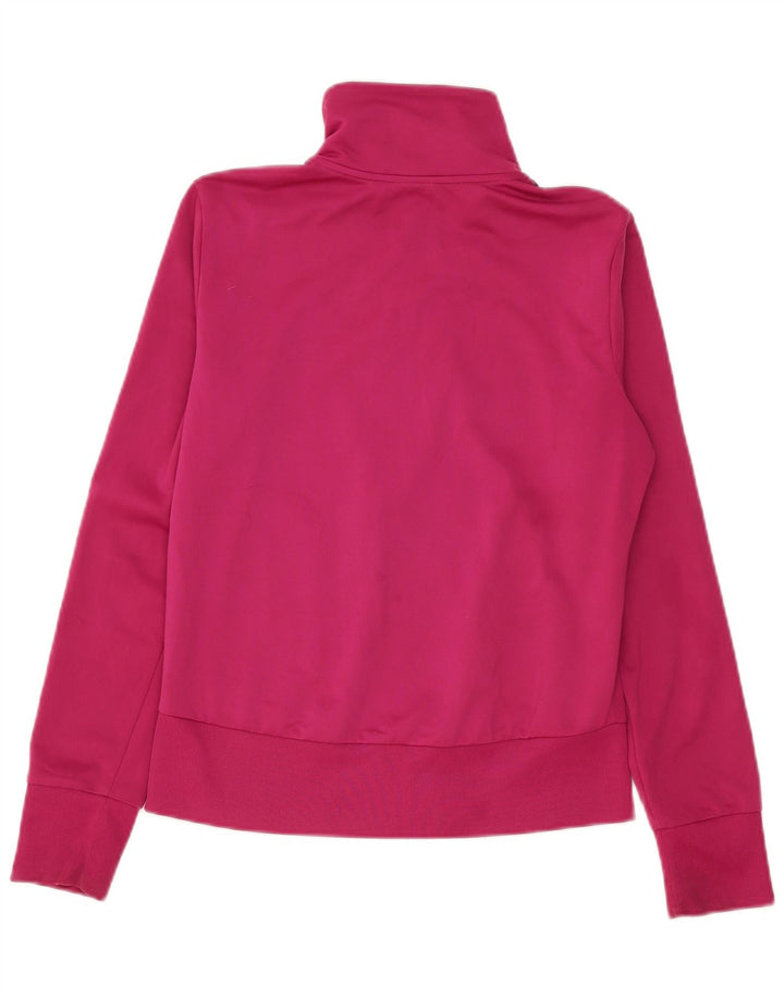 Puma træningsdragt topjakke til kvinder UK 14 Medium Pink Colourblock Polyester