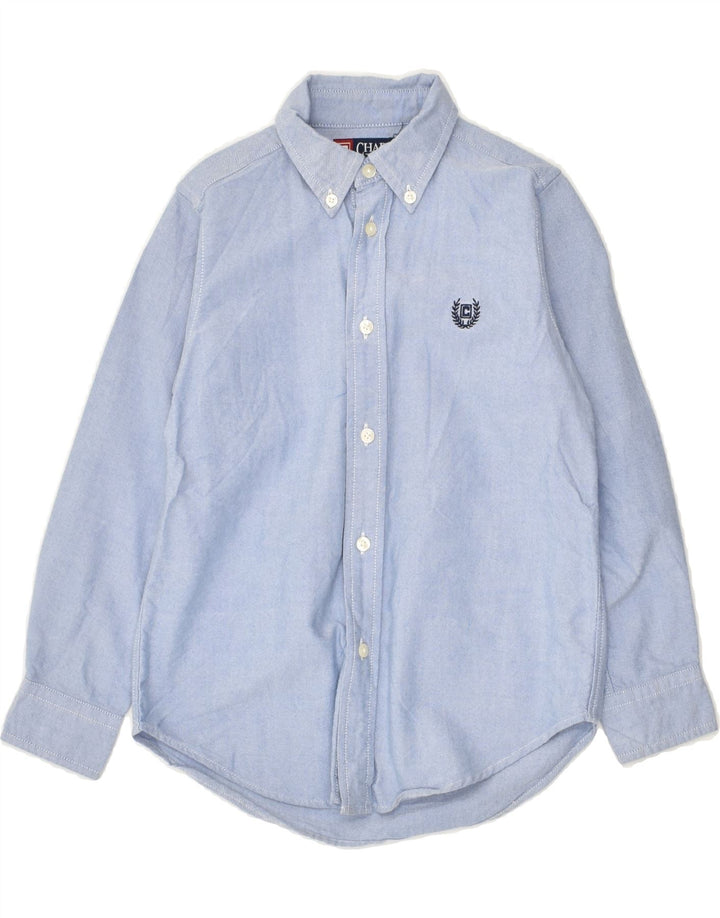 CHAPS Boys Shirt 5-6 Years Blue Cotton | Vintage Chaps | Thrift | Second-Hand Chaps | Used Clothing | Messina Hembry 