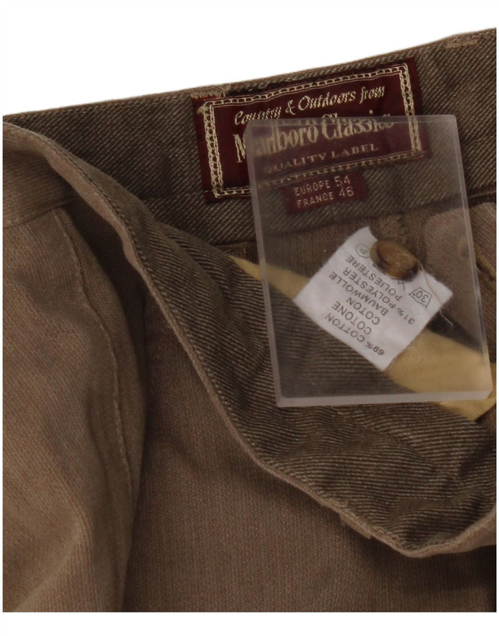 MARLBORO CLASSICS Herre tilspidsede Chinobukser EU 54 2XL W36 L29 Beige
