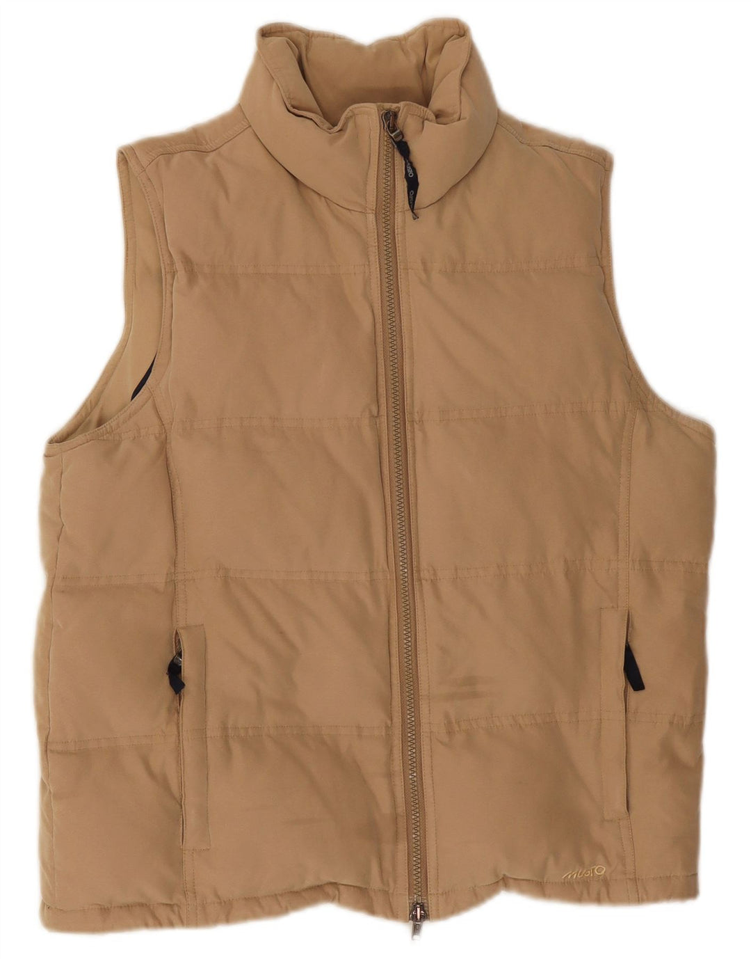 Musto Womens Oversized Polstret Gilet UK 10 Small Beige Polyester