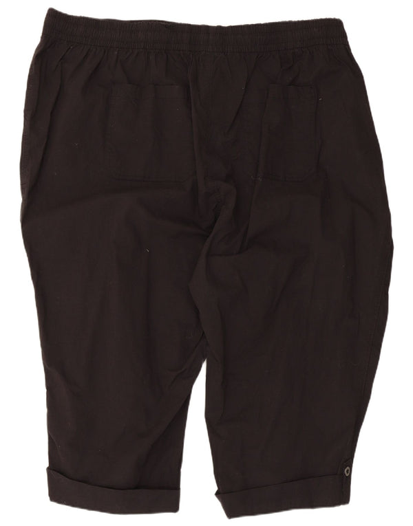 Marks & Spencer Womens Autograph Bermuda Shorts UK 28 6XL W52 L22 Black