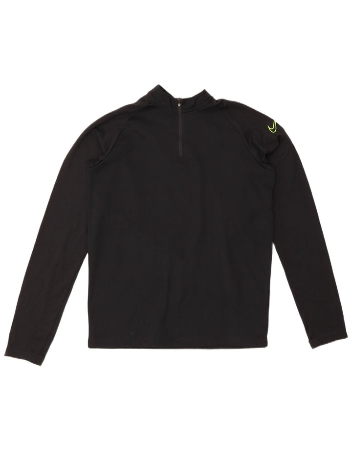 NIKE Drenge Dri Fit Grafisk Pullover Træningsdragt Top 13-14 år XL Sort