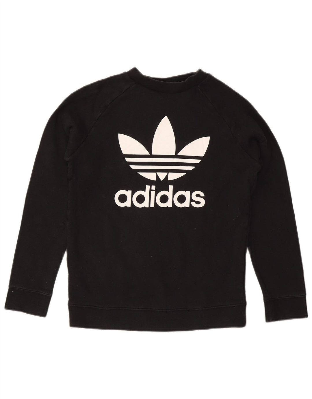 Adidas Graphic Sweatshirt Jumper UK 12 Medium Sort