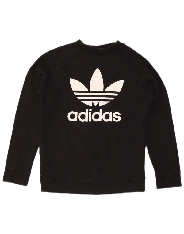 Adidas Graphic Sweatshirt Jumper UK 12 Medium Sort