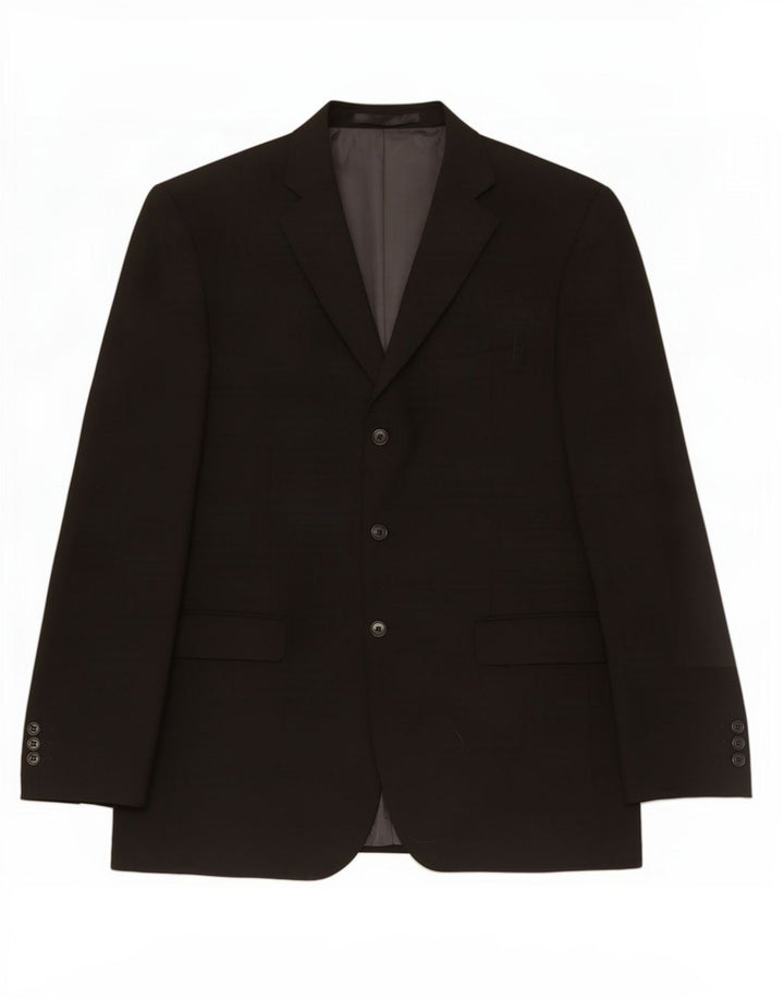 Marks & Spencer Herre lang 3-knaps blazerjakke UK 40 Medium Sort