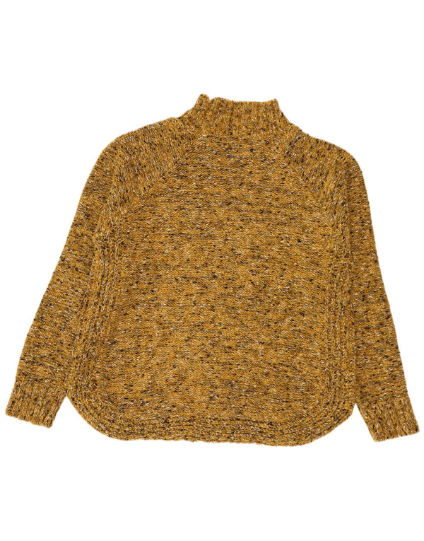 M&CO Dame Turtle Neck Sweater UK 16 Large Yellow Flecked