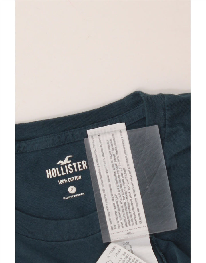 HOLLISTER Mens T-Shirt Top XL Blue Cotton