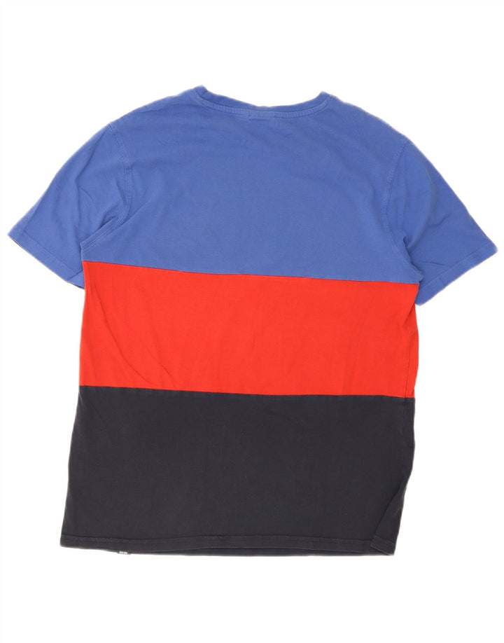 Ellesse Herre grafisk T-shirt Top Lille flerfarvet Colourblock Bomuld
