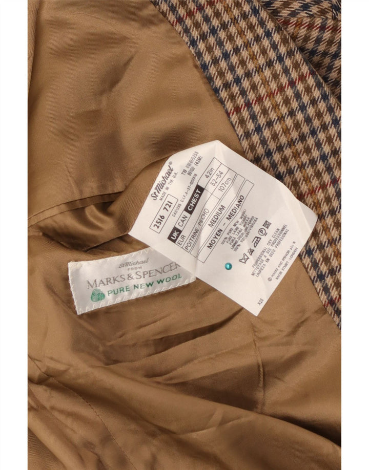 Marks & Spencer Herre St. Michael Blazer Jacket UK 42 Stor Brun