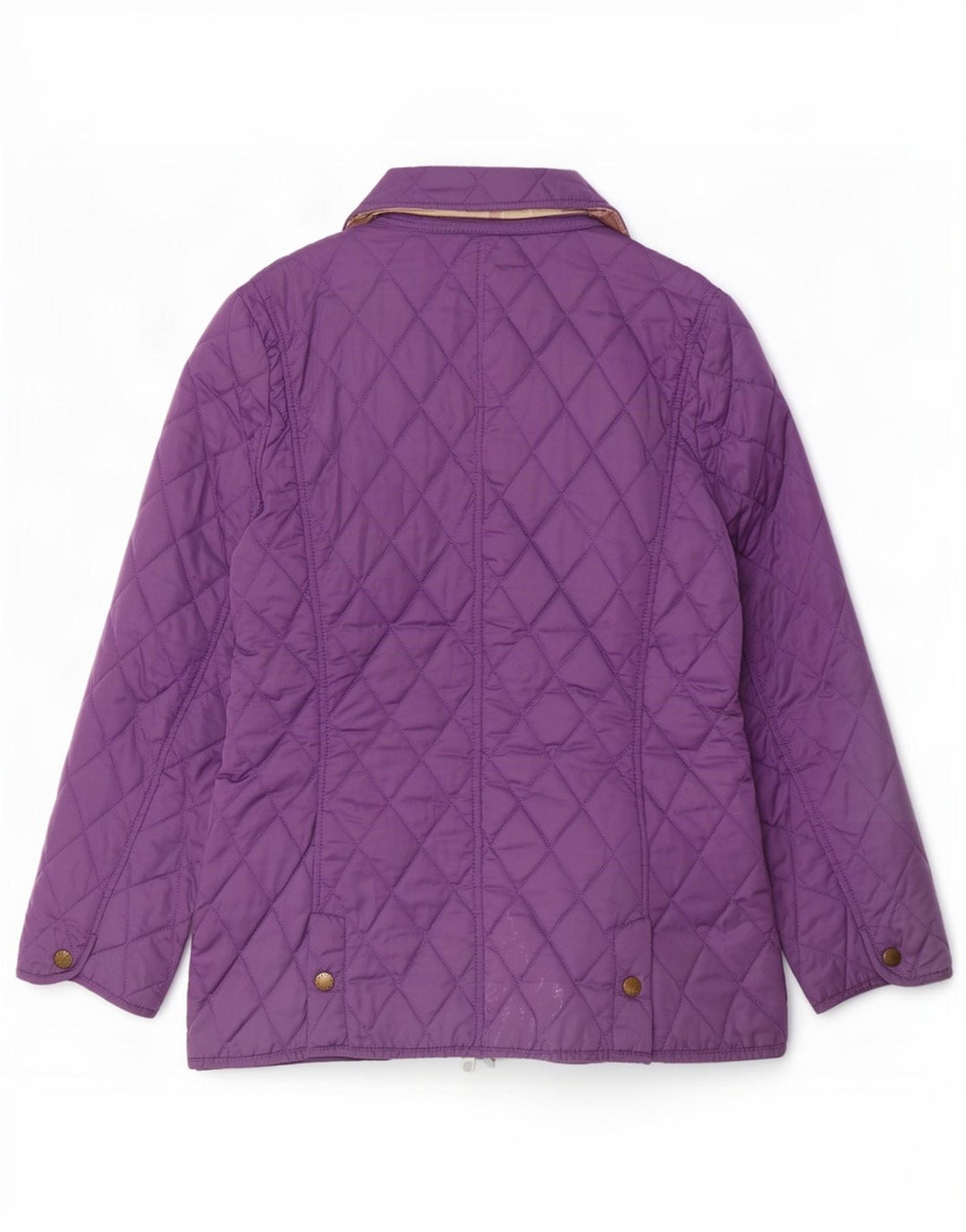 Barbour Quiltet jakke til kvinder UK 12 Medium Lilla Polyester