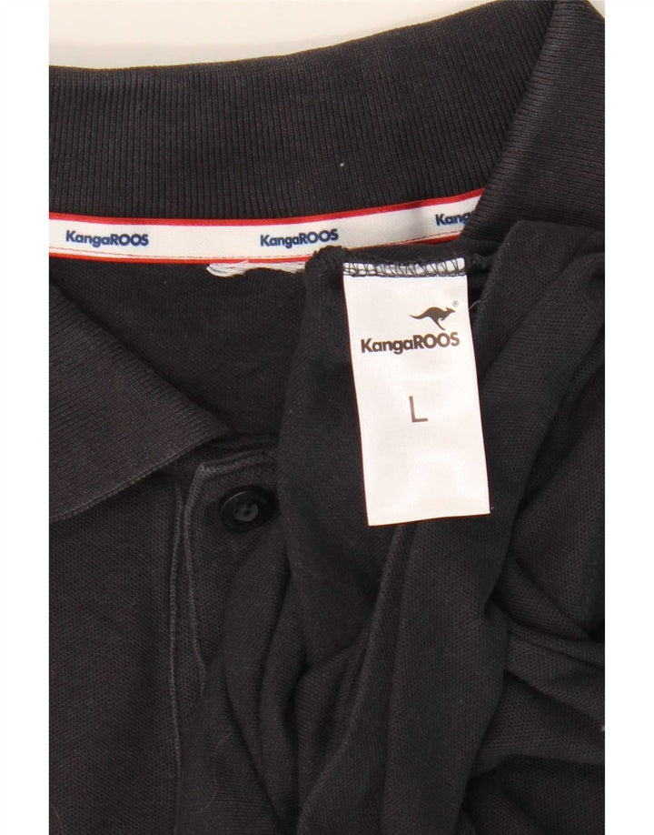 Kænguruer Herre poloshirt Stor marineblå bomuld