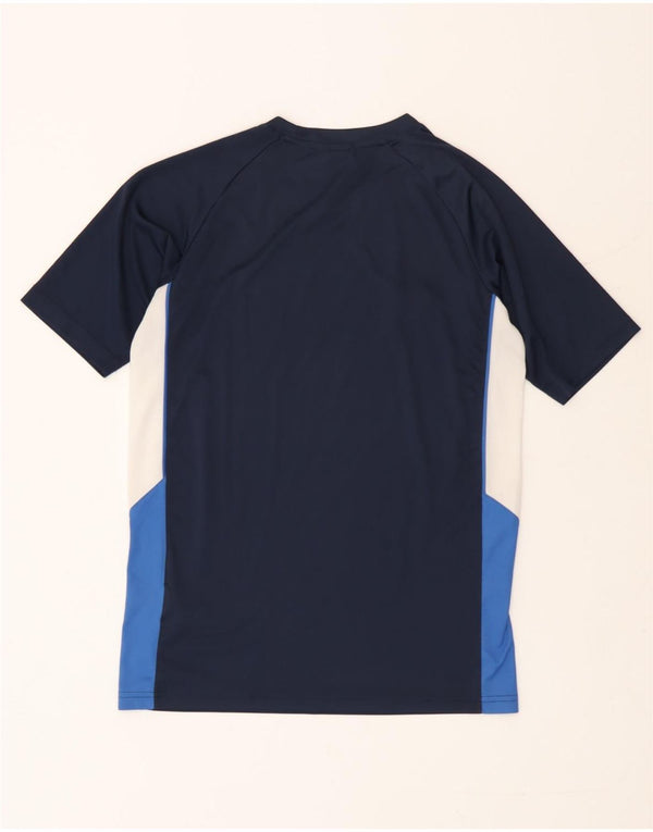 Nike drenge Dri Fit T-shirt top 13-14 år XL marineblå farveblok