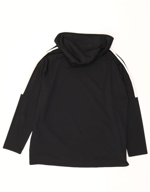 Nike Herre Dri Fit Hoodie Jumper 2XL Sort Colourblock Polyester