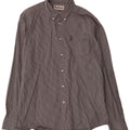 Barbour herre skræddersyet pasform skjorte stor sort Gingham bomuld