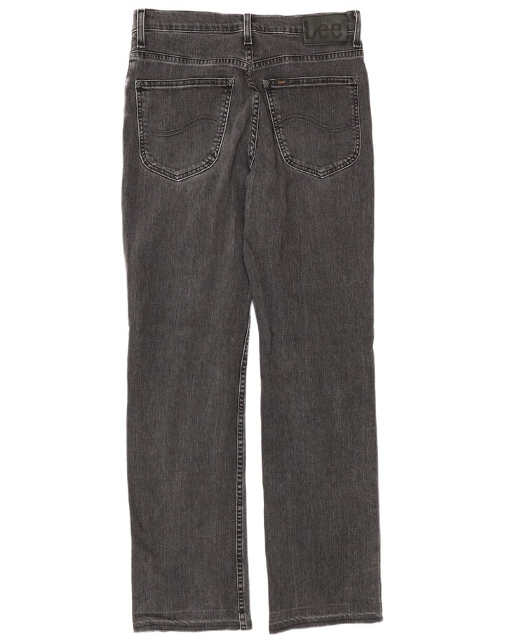 Lee Mens Brooklyn Straight Jeans W32 L34 Grå Bomuld
