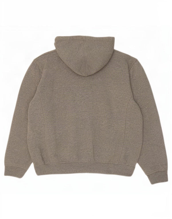 Fila Dame Grafisk Oversized Hættetrøje Sweater med lynlås UK 18 XL Grå Bomuld