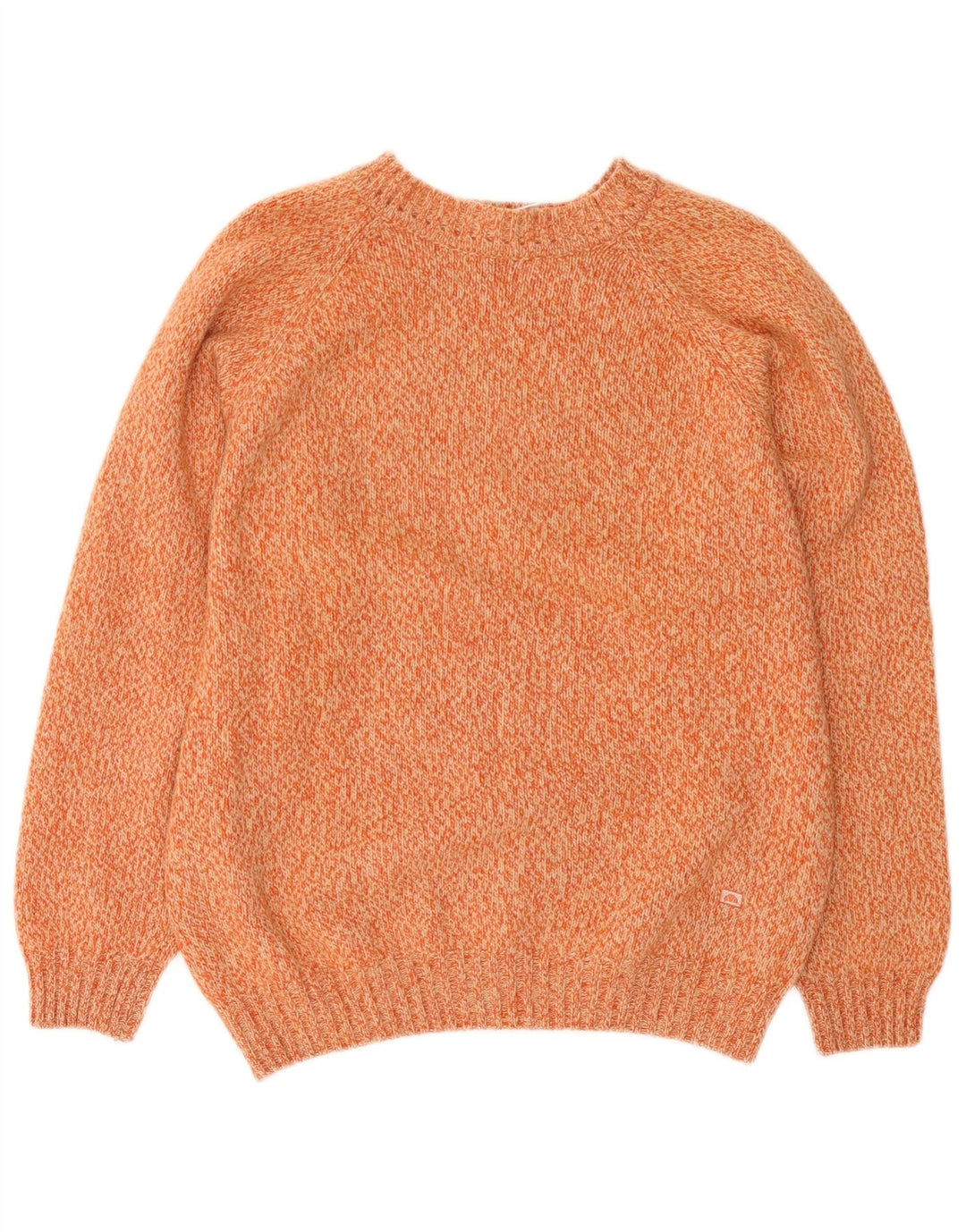 Ellesse Herre Crew Neck Jumper Sweater Large Orange Flecked Wool